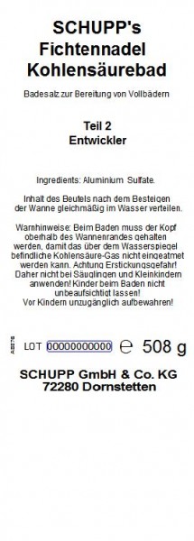 Schupp Fichtennadel-Kohlensäurebad Black Friday Preise