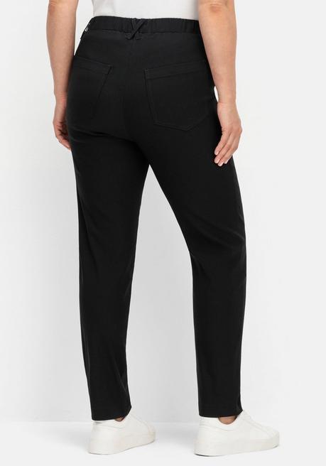 sheego CurvePerfect Hose, mit schmalem Bein und Schlupfbund - schwarz sheego Auslauf