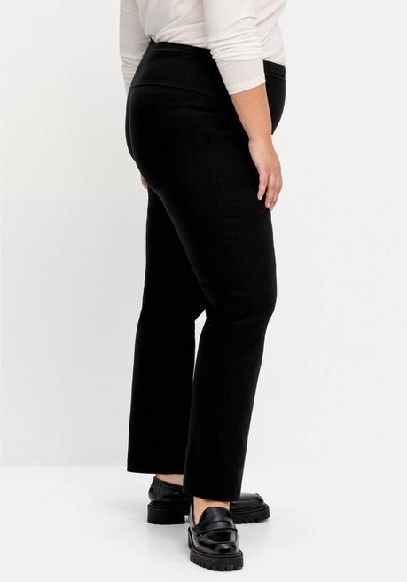 sheego Gerade Schlupfhose mit Shaping-Einsatz - schwarz sheego Angebote