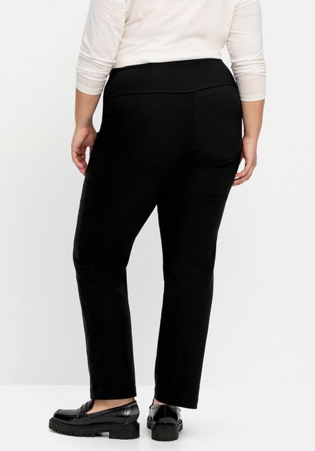 sheego Gerade Schlupfhose mit Shaping-Einsatz - schwarz sheego Angebote