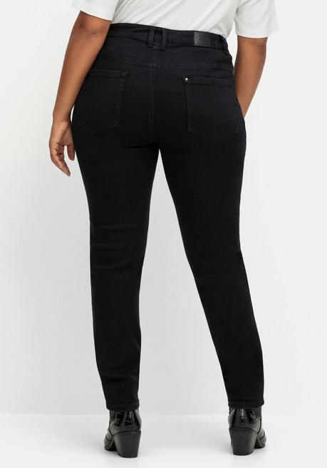sheego Skinny Stretch-Jeans mit Bodyforming-Effekt - black Denim sheego im Angebot