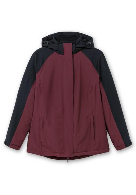 sheego Funktionsjacke mit Zwei-Wege-Reißverschluss - bordeaux-schwarz sheego Meist gekauft