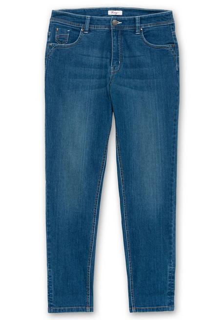 sheego Schmale Jeans mit Kontrastnähten - blue Denim sheego Blitzverkäufe