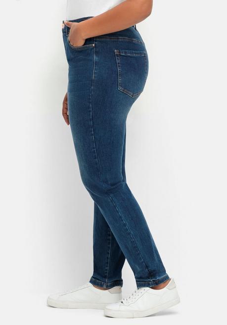sheego Skinny Stretch-Jeans mit Bodyforming-Effekt - dark blue Denim sheego Limitierter Zeitrabatt