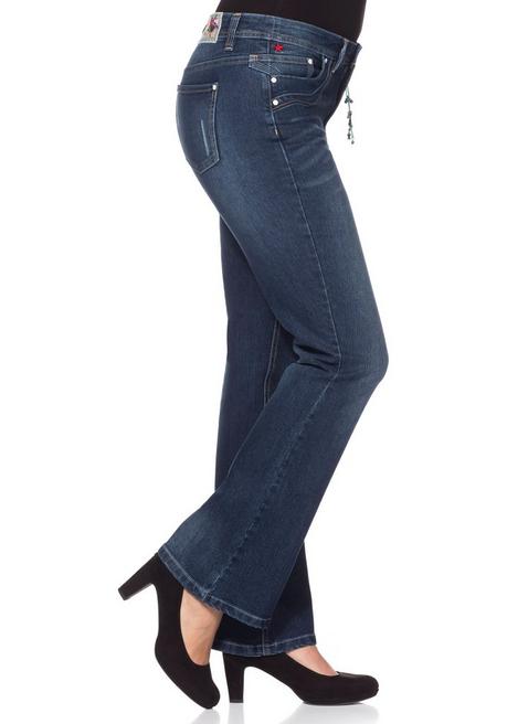 sheego by Joe Browns Bootcut Stretch-Jeans im Used-Look - dark blue Denim sheego Fabrik Onlineshop