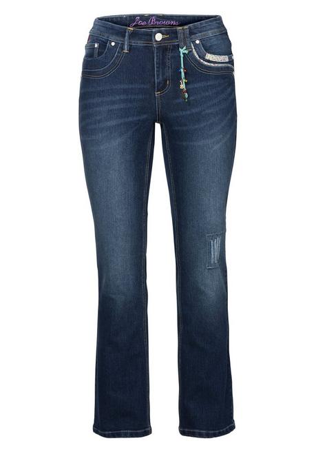 sheego by Joe Browns Bootcut Stretch-Jeans im Used-Look - dark blue Denim sheego Fabrik Onlineshop