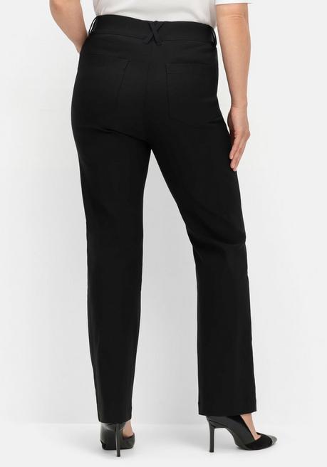 sheego CurvePerfect Hose, mit geradem Bein und Reißverschluss - schwarz sheego Fabrikpreis