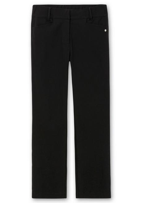 sheego CurvePerfect Hose, mit geradem Bein und Reißverschluss - schwarz sheego Fabrikpreis