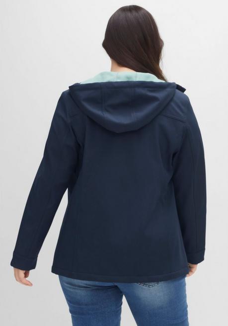 sheego Softshell-Jacke mit Fleece-Innenseite - nachtblau sheego Blitzangebot