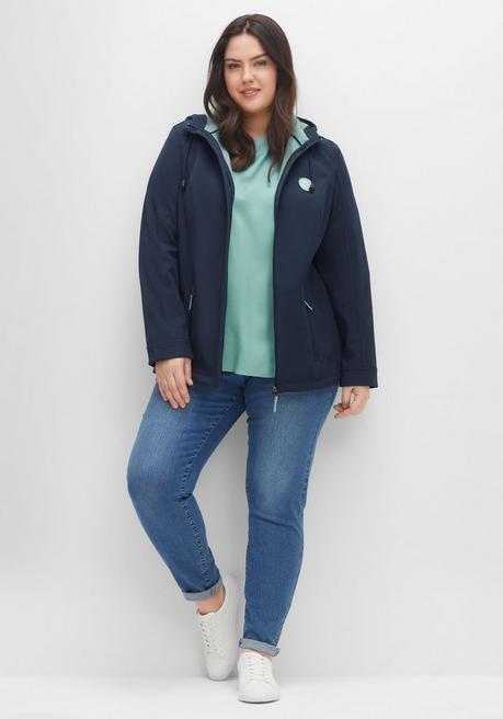 sheego Softshell-Jacke mit Fleece-Innenseite - nachtblau sheego Blitzangebot