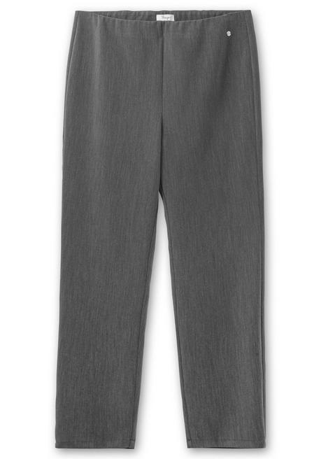 sheego Schmale Hose mit Schlupfbund, in melierter Optik - anthrazit meliert sheego Clearance-Verkauf