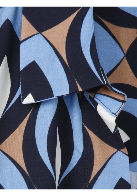 VIA APPIA DUE Midikleid mit Hemdkragen und 3/4-Ärmeln - indigo gemustert sheego Online