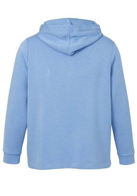 VIA APPIA DUE Kapuzensweatjacke aus Scuba, mit Strassdetails - rauchblau sheego Hotsell