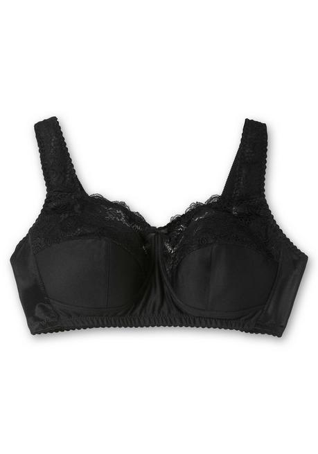 sheego BH ohne Bügel mit wattierten Cups - schwarz sheego Sonderangebot
