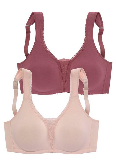 PETITE FLEUR Doppelpack BHs ohne Bügel - rosenholz+puder sheego Exklusivangebot