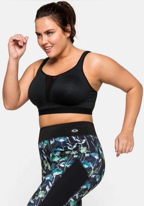 sheego Sport-BH aus COOLMAX® mit 2 Tragevarianten - schwarz sheego Valentinstagsangebot