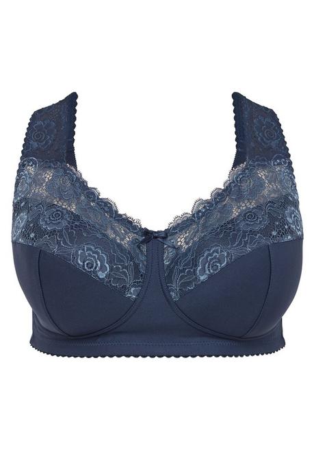 sheego BH ohne Bügel mit wattierten Cups - saphir sheego Zeitlich begrenztes Angebot
