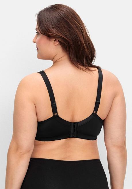 sheego Spitzen-BH mit Bügeln und wattierten Cups - schwarz sheego Blitzangebot