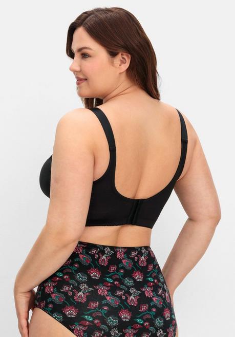 sheego Bügelloser BH mit Spitze und wattierten Cups - schwarz sheego Bestseller