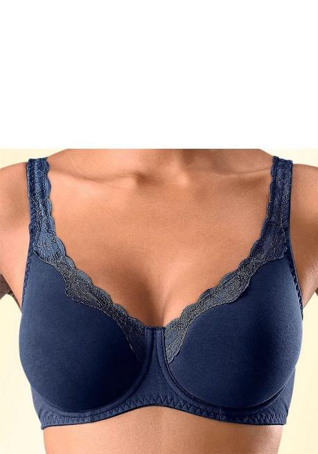 PETITE FLEUR Bügel-BH - marine+weiß sheego Super Sparpreis