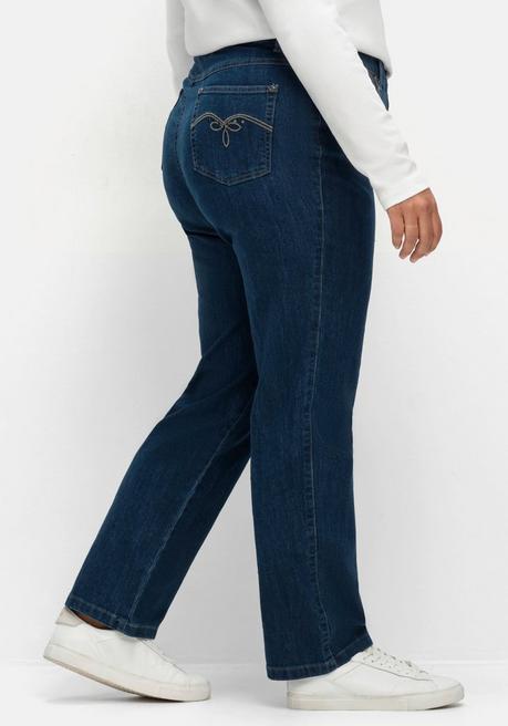 sheego x Collection L. Gerade Jeans in 5-Pocket-Form - blue Denim sheego Sonderangebot der Fabrik