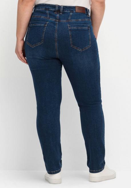 sheego Schmale Jeans in Curvy-Schnitt VERENA - dark blue Denim sheego Verkauf