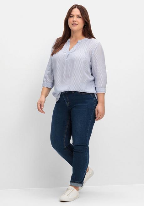 sheego Schmale Jeans in Curvy-Schnitt VERENA - dark blue Denim sheego Verkauf
