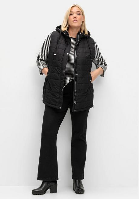 sheego Bootcut Stretch-Jeans mit Bodyforming-Effekt - black Denim sheego Hotsell