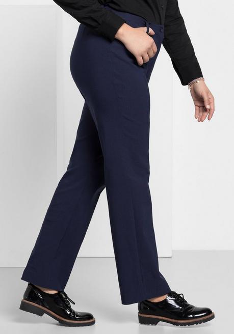 sheego Bengalinhose in gerader Form - marine sheego Günstiger Verkauf