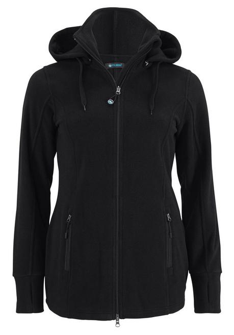 Polarino Fleecejacke - schwarz sheego Fabrik Onlineshop