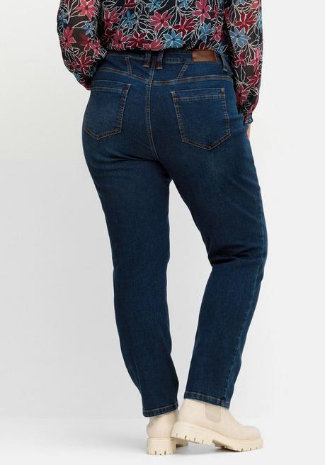 sheego Schmale Jeans in Curvy-Schnitt PIA, in 5-Pocket-Form - dark blue Denim sheego Fabrikpreis