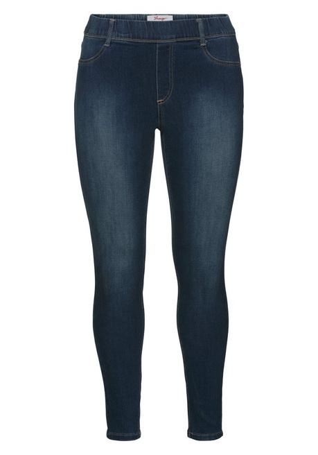 sheego Jeggings in Power-Stretch-Qualität, mit Schlupfbund - dark blue Denim sheego Exklusivangebot