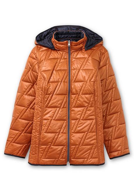 sheego Wendesteppjacke mit Kapuze und Stehkragen - cognac sheego Saisonschlussverkauf