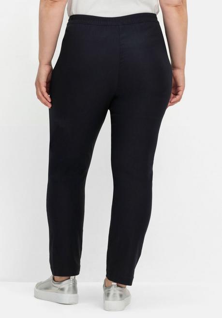 sheego Gerade Bengalinhose mit hohem Schlupfbund - marine sheego Riesige Ersparnisse