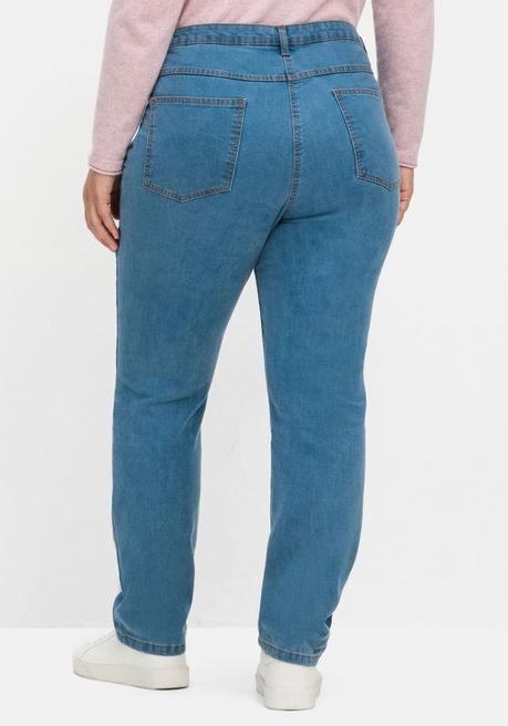 sheego Gerade, innen weich angeraute Thermojeans - blue Denim sheego Hotsell