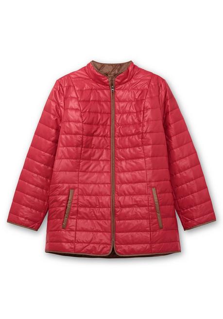 sheego Steppjacke mit Stehkragen und Kontrastdetails - rot sheego Günstiger Verkauf