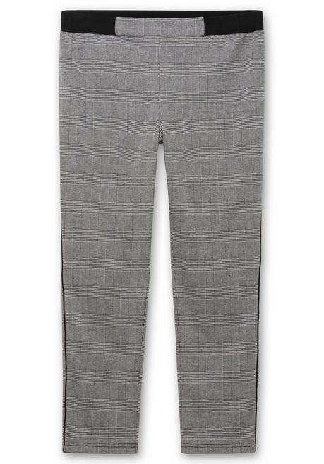 sheego Schmale Hose mit grafischem Muster und Stretchbund - grau gemustert sheego Blitzverkäufe