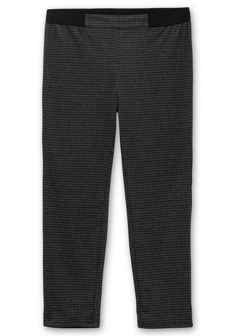 sheego Schmale Hose mit grafischem Muster und Stretchbund - schwarz gemustert sheego Kostenloser Versand