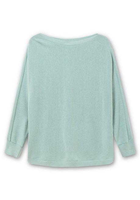 sheego Pullover mit U-Boot-Ausschnitt - mint sheego Günstig kaufen