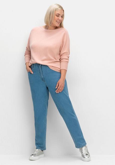 sheego Pullover mit U-Boot-Ausschnitt - puder sheego Versandkostenfrei