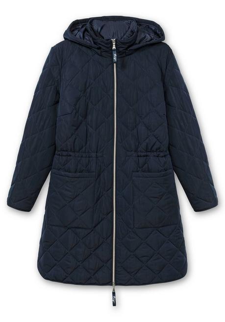 sheego Leichter Steppmantel mit Kapuze - tiefblau sheego Flash Sale