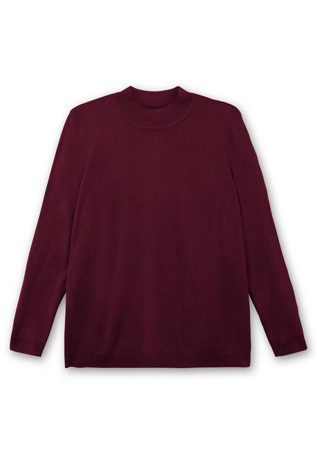 sheego Extraweicher Pullover mit Stehkragen - beere sheego Neueste Mode