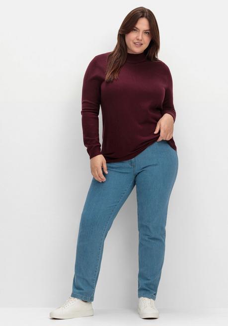sheego Extraweicher Pullover mit Stehkragen - beere sheego Neueste Mode