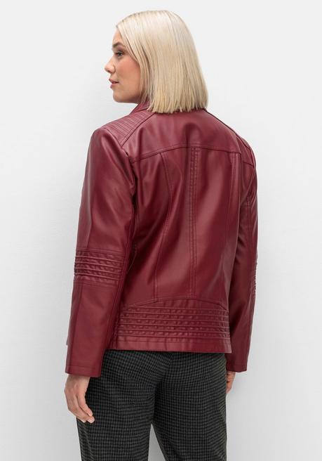 sheego Bikerjacke in Lederoptik - rot sheego Zeitlich begrenztes Angebot