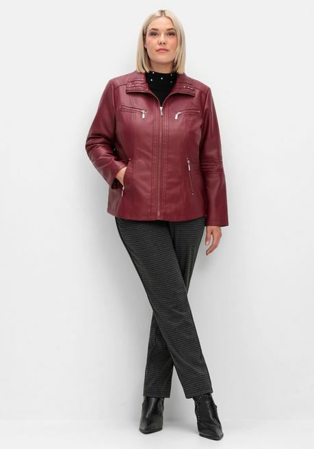 sheego Bikerjacke in Lederoptik - rot sheego Zeitlich begrenztes Angebot