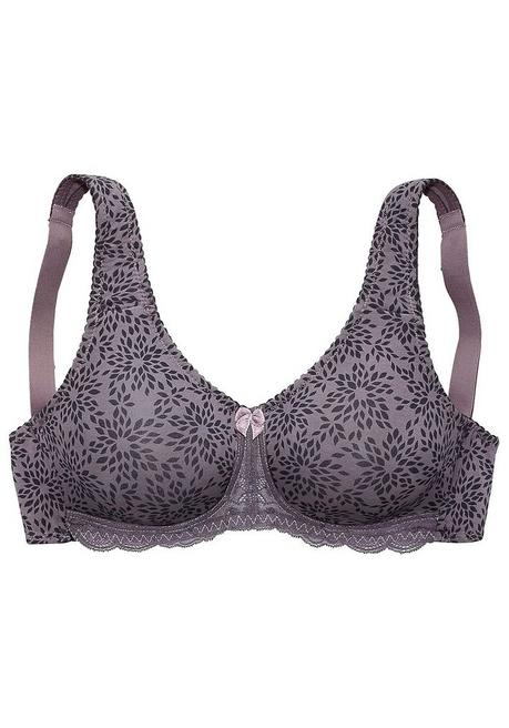 NUANCE Entlastungs-BH mit Jacquardspitze - taupe-schwarz sheego Blitzangebot