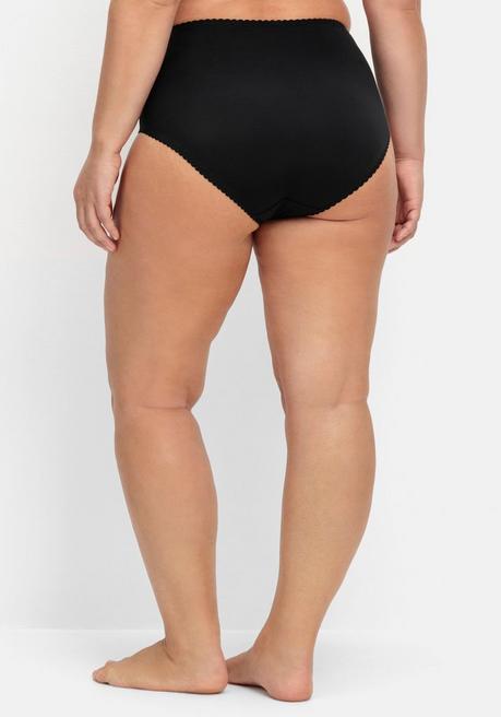 sheego Taillenslip mit transparenter Spitze - schwarz sheego Räumungsverkauf