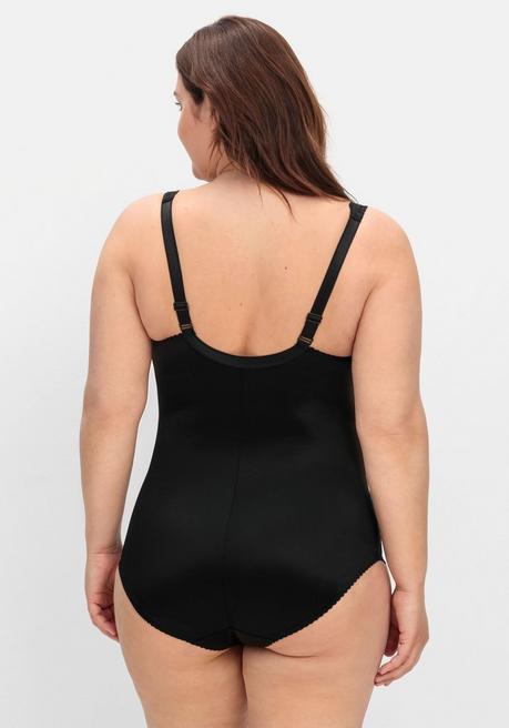 sheego Body in Satinoptik, mit Spitze - schwarz sheego JETZT KAUFEN