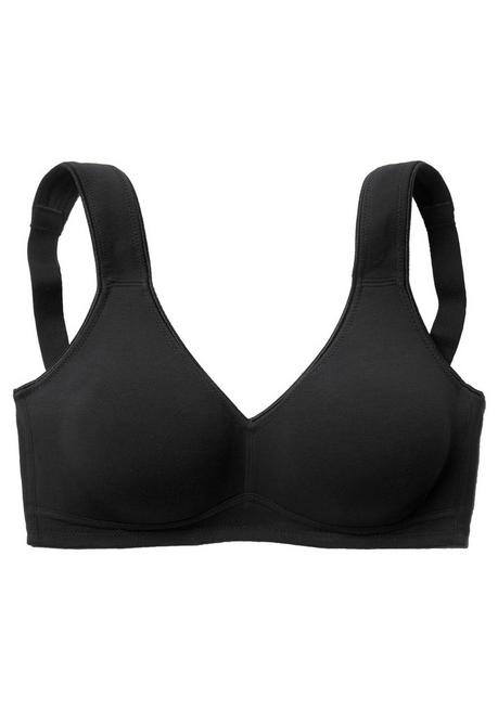 PETITE FLEUR Doppelpack Basic-BHs ohne Bügel - schwarz+weiß sheego Neueste Stile