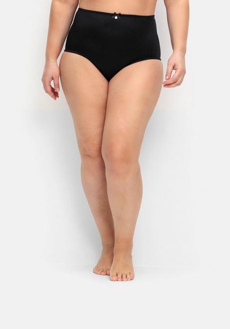 sheego Doppelpack Slips mit Spitze und Shapingeinsatz - schwarz+schwarz sheego Zeitbegrenzte Promotion